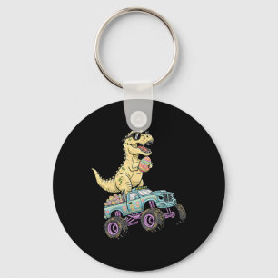 Porte-clés Enfants Pâques T Rex Monster Truck Dino Graphique 