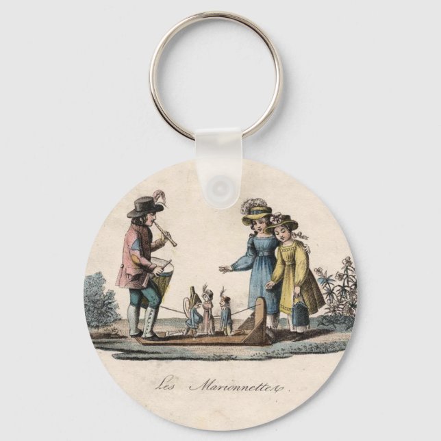 Porte-clés Enfants vintages Marionnettes Antique (Recto)