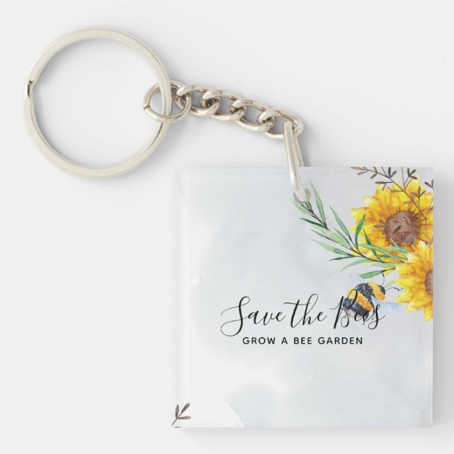 Porte-clés Enregistrer Les Abeilles - Citations, Slogans Dit  (Devant)