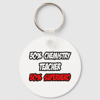 Porte-clés Enseignant de demi-chimie...Demi Superhero