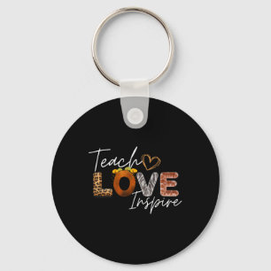 Porte-clés Enseigner Amour Inspirer Léopard Safari Ck Rentrée
