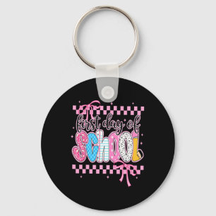 Porte-clés Ensemble floral pour le premier jour d'école pour 