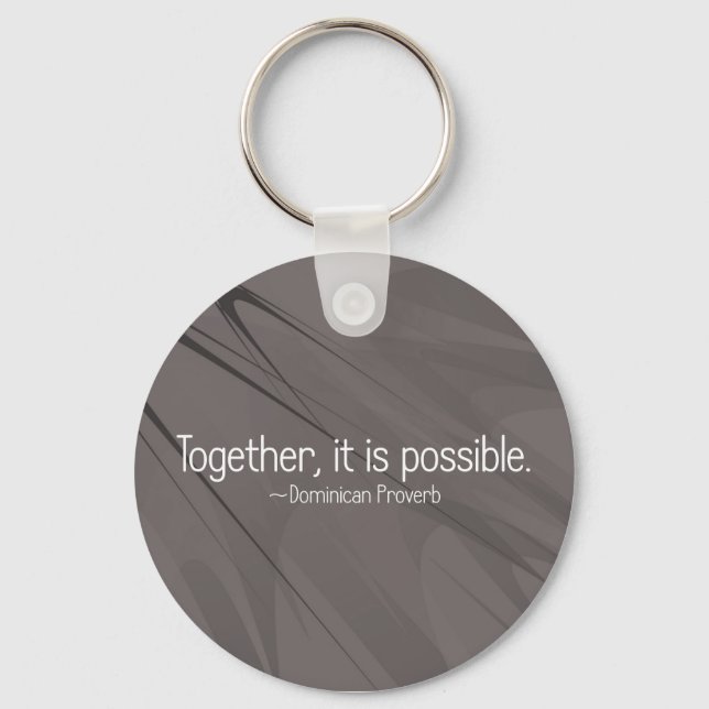 Porte-clés Ensemble, tout est possible (2) (Recto)