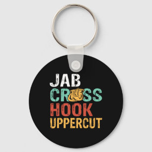 Porte-clés Entraînement de boxeur Jab Cross Hook Uppercut Hom