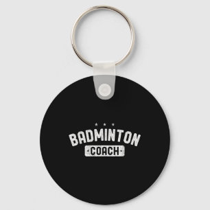 Porte-clés Entraîneur de badminton Badminton vintage