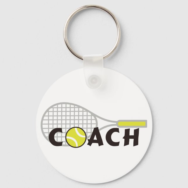 Porte-clés Entraîneur de tennis (Recto)