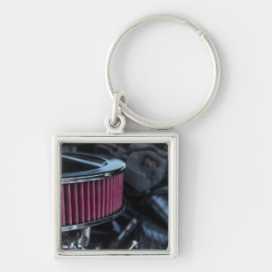 Porte-clés Entrée d'air chromée