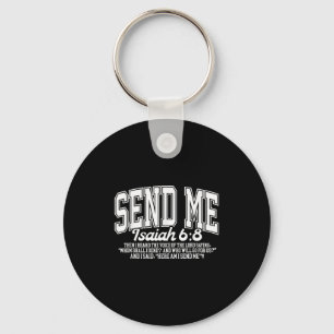 Porte-clés Envoie-moi Esaïe 6-8 chrétien, Me voici je t'envoi