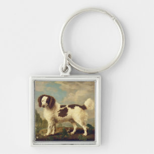 Porte-clés Épagneul Brown et blanc de la Norfolk ou d'eau,