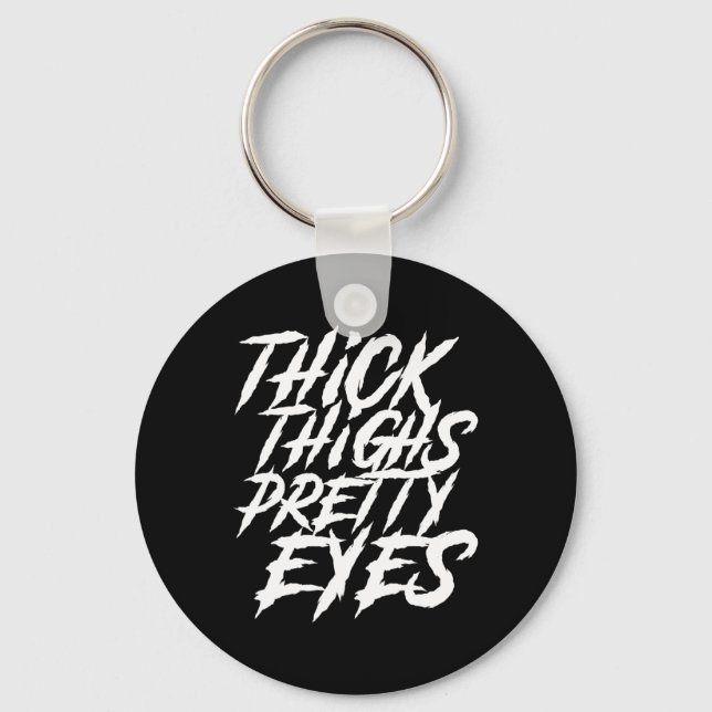 Porte-clés Épais cuisses Jolies Yeux Drôle Gymnase Fille Jamb (Recto)