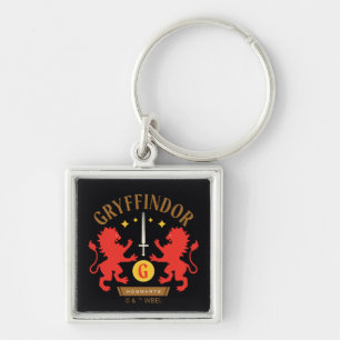 Porte-clés Épée double lion graphique de la maison GRYFFINDOR