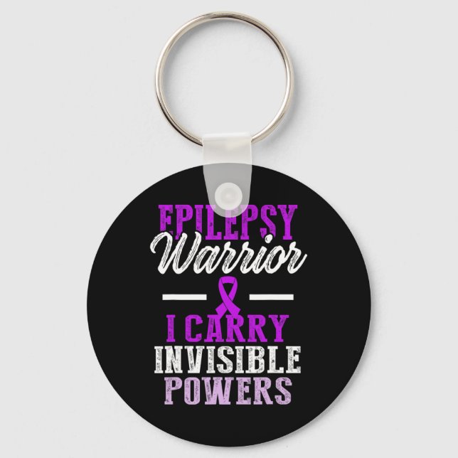 Porte-clés Epilepsy Awareness Epileptic Warrior Survivor 11  (Recto)