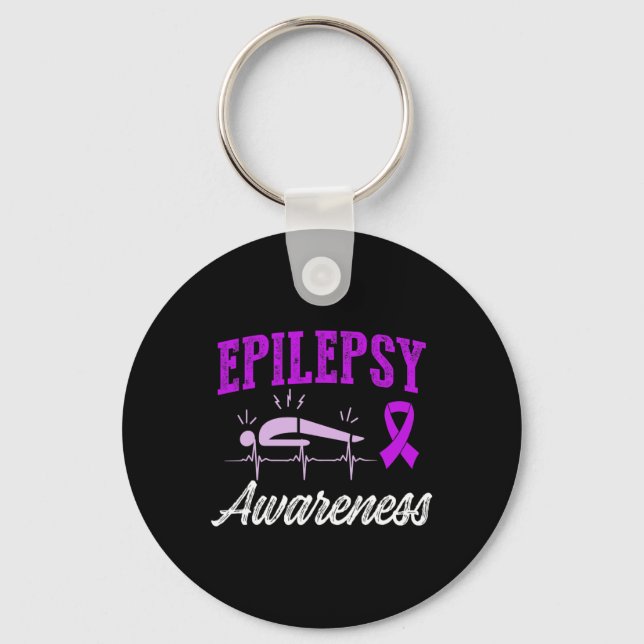 Porte-clés Epilepsy Awareness Epileptic Warrior Survivor 25  (Recto)