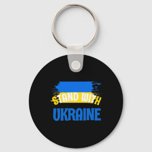 Porte-clés Épingle Stand For Ukraine - Je soutiens la nation