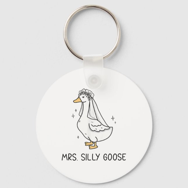 Porte-clés Épouse Pour Être Mariage Épouse Silly Épouse Goose (Recto)