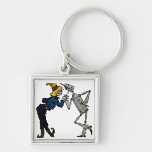 Porte-clés Épouvantail et homme de fer-blanc