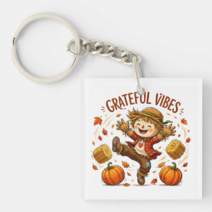Porte-clés Épouvantail Vibrations Reconnaissantes Automne
