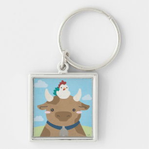 Porte-clés Époux - Vache et poussin