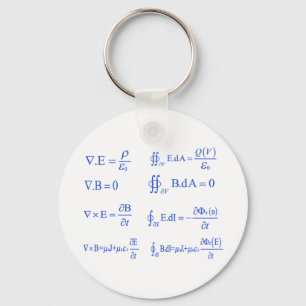 Porte-clés équation maxwell physique