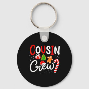 Porte-clés Équipage de cousin de Noël Chapeau de Santa drôle