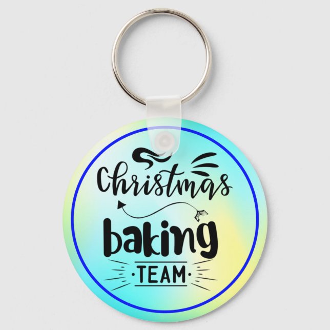 Porte-clés Équipe cycliste Christmas Baking (Recto)