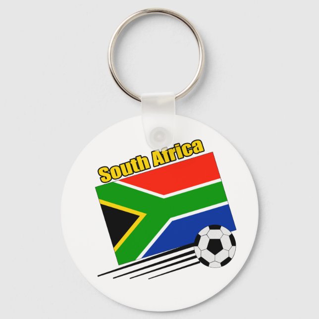 Porte-clés Équipe d'Afrique du Sud de football (Recto)
