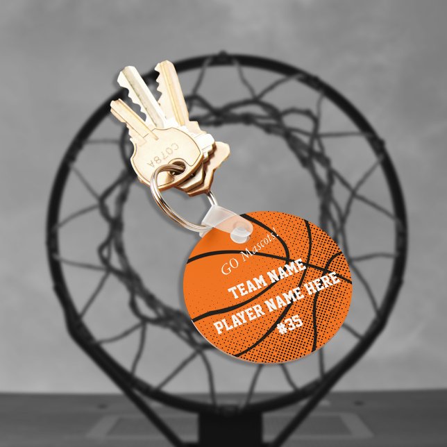 Porte-clés Équipe de basket-ball personnalisable (Créateur téléchargé)