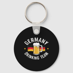 Porte-clés Équipe de boisson allemande Allemagne Drapeau drôl