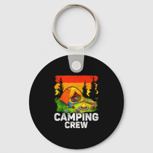 Porte-clés Équipe de camping enfants famille camping groupe a