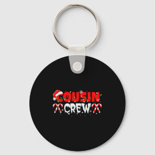 Porte-clés Équipe de cousins arbre de Noël correspondant aux