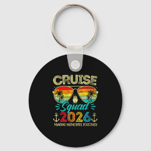 Porte-clés Équipe de croisière 2026 Groupe familial correspon