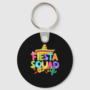 Porte-clés Équipe de fête Cinco De Mayo Famille Mexicaine Cor