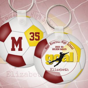 Porte-clés équipe de football féminin de maroon