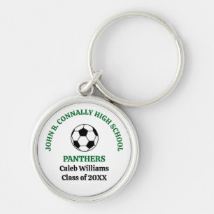 Porte-clés Équipe de football personnalisée du lycée Green