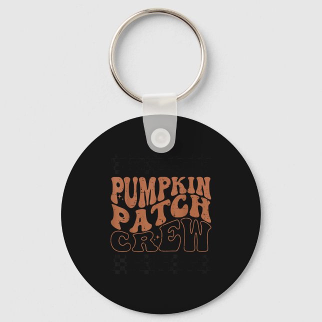 Porte-clés Équipe de Patch de Citrouille Halloween Patch de C (Recto)