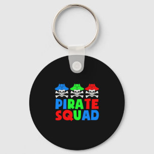 Porte-clés Équipe de pirates crâne de pirates mignons hallowe