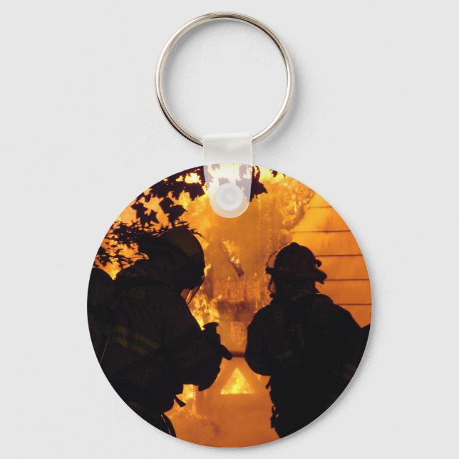 Porte-clés Équipe de pompiers (Recto)