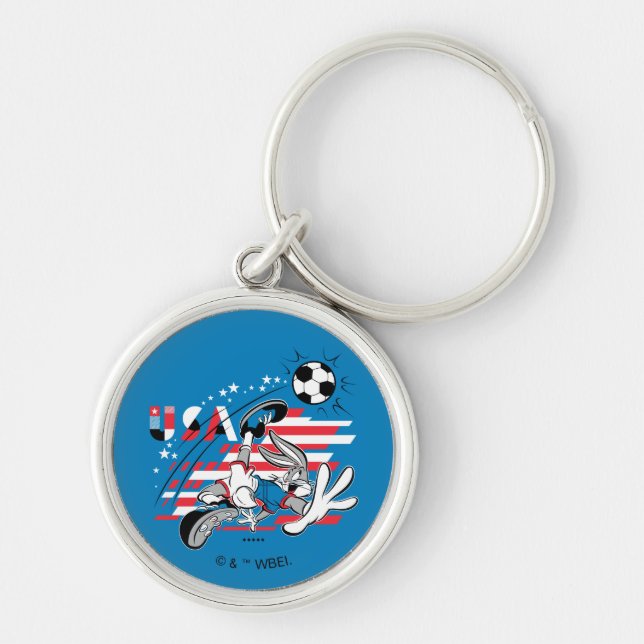 Porte-clés Équipe de soccer USA de BUGS BUNNY™ Graphique (Devant)