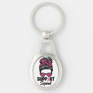 Porte-clés Équipe de soutien Nœud décoiffé Guerrière rose Can