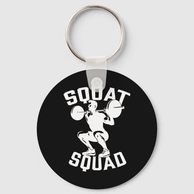 Porte-clés Équipe de squat entraînement Partenaire Entraîneur (Recto)