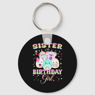 Porte-clés Équipe de Squish Familiale d'Anniversaire Sœur de