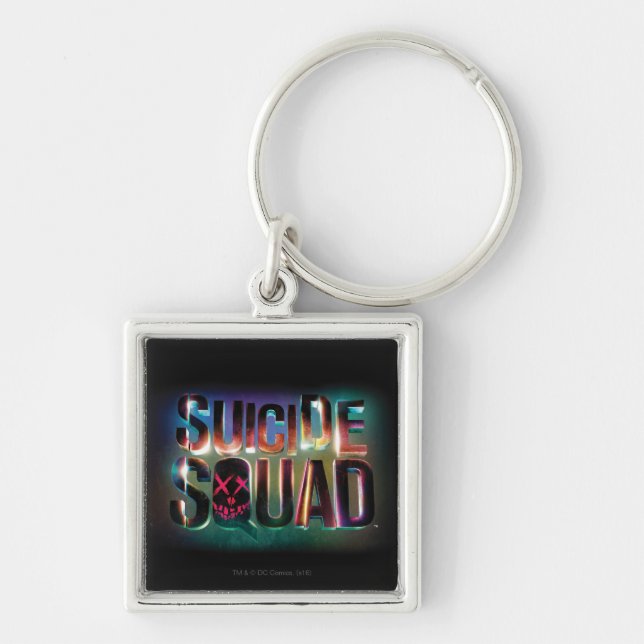 Porte-clés Équipe de suicide | Logo couleur brillant (Devant)