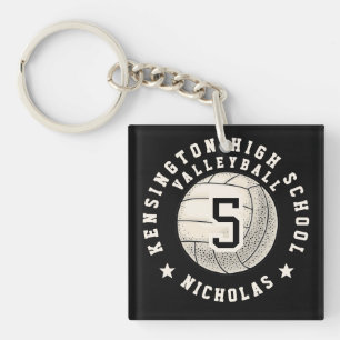 Porte-clés Équipe de volley-ball personnalisée de l'école