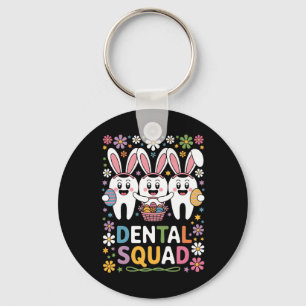 Porte-clés Équipe dentaire Funny Teeth Dentist Joyeux jour de