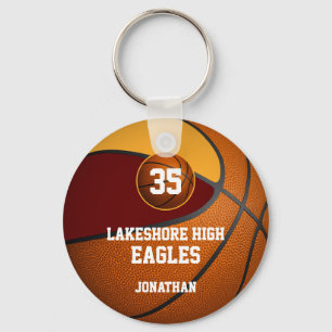 Porte-clés équipe d'or de basket-ball
