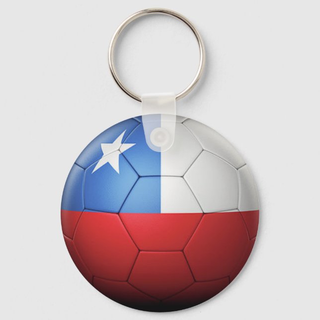 Porte-clés Équipe du Chili de football (Recto)