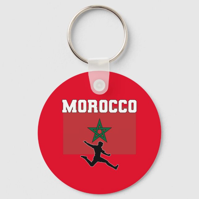 Porte-clés Équipe du Maroc de football (Recto)