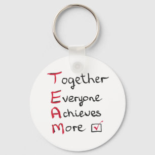 Porte-clés Équipe - Ensemble, chacun atteint plus