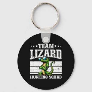 Porte-clés Équipe Lizard Hunter Squad Funny Retro Gecko Lizar