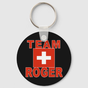 Porte-clés Équipe Roger avec drapeau suisse